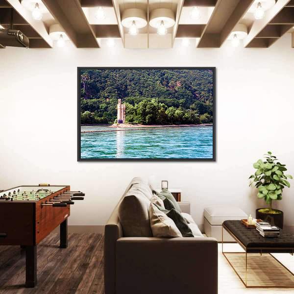 The Mouse Tower Berlin Canvas Wall Art-5 Horizontal-Gallery Wrap-22" x 12"-Tiaracle