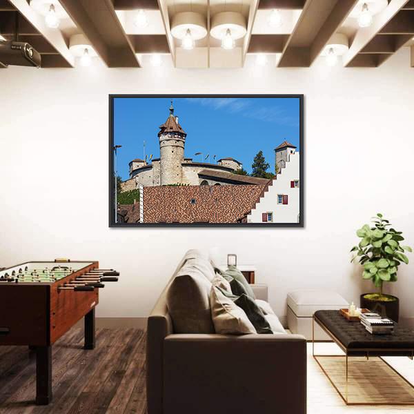 The Munot Fortress Canvas Wall Art-3 Horizontal-Gallery Wrap-25" x 16"-Tiaracle
