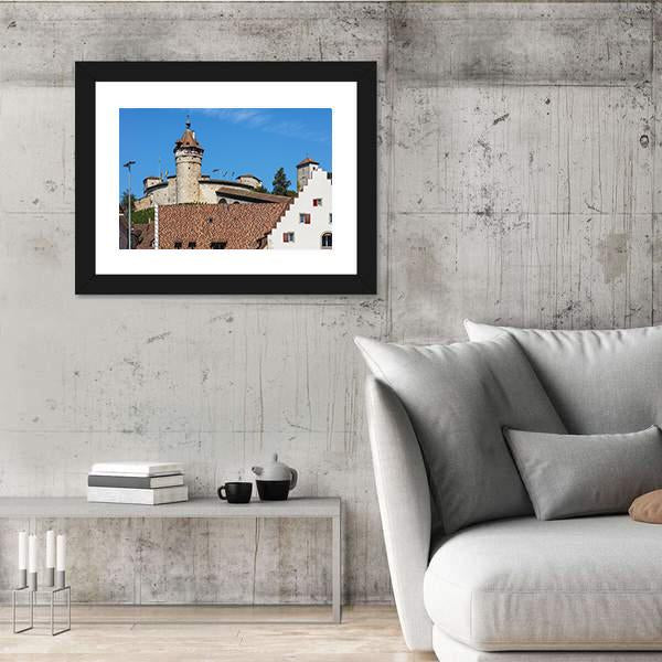The Munot Fortress Canvas Wall Art-3 Horizontal-Gallery Wrap-25" x 16"-Tiaracle