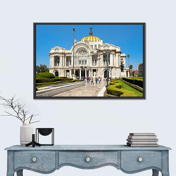 The Palacio de Bellas Artes Canvas Wall Art-5 Horizontal-Gallery Wrap-22" x 12"-Tiaracle