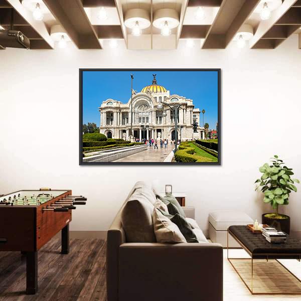 The Palacio de Bellas Artes Canvas Wall Art-5 Horizontal-Gallery Wrap-22" x 12"-Tiaracle