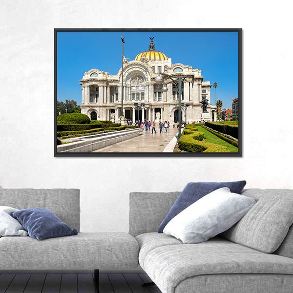 The Palacio de Bellas Artes Canvas Wall Art-5 Horizontal-Gallery Wrap-22" x 12"-Tiaracle