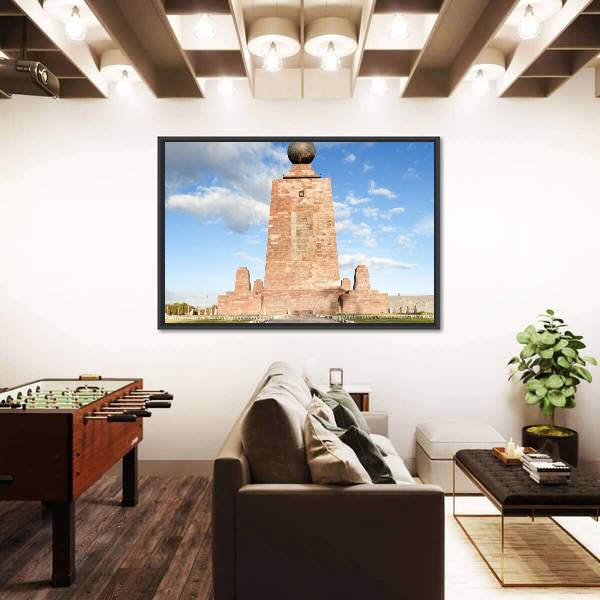 The Pyramidal Monument Canvas Wall Art-3 Horizontal-Gallery Wrap-25" x 16"-Tiaracle