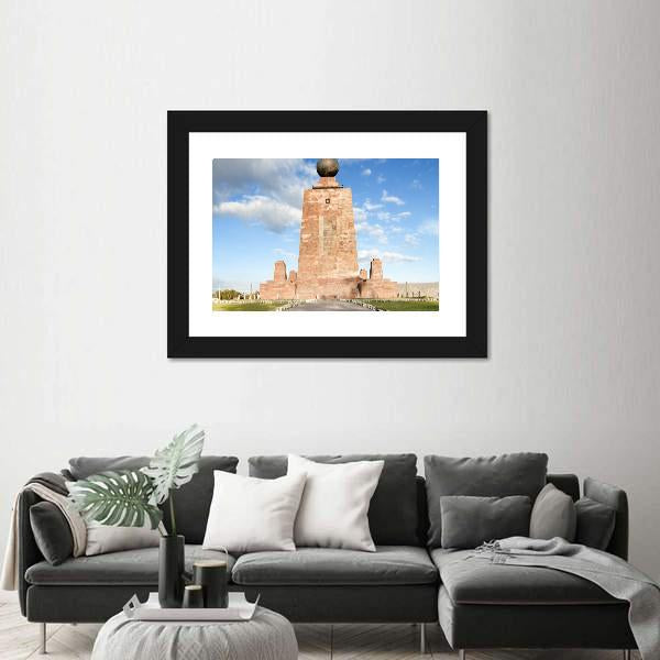 The Pyramidal Monument Canvas Wall Art-3 Horizontal-Gallery Wrap-25" x 16"-Tiaracle