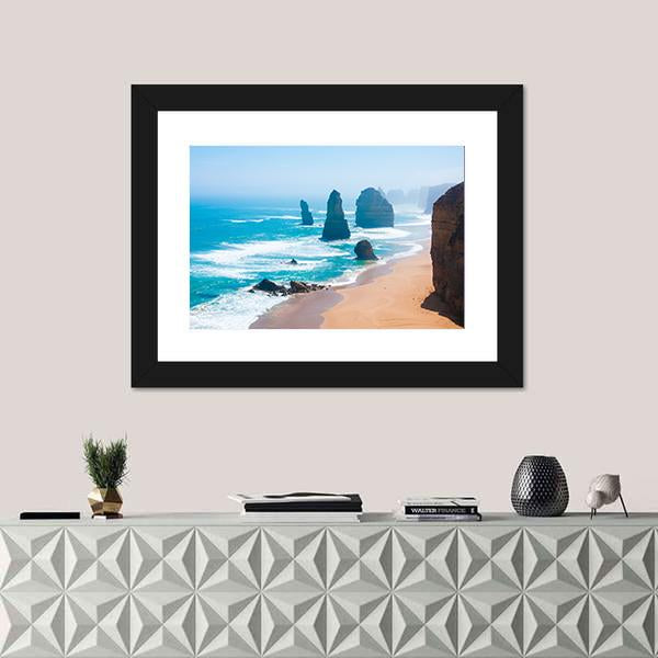 The Twelve Apostles In Victoria Canvas Wall Art-1 Piece-Framed Print-30" x 20"-Tiaracle