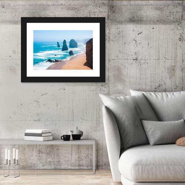 The Twelve Apostles In Victoria Canvas Wall Art-5 Horizontal-Gallery Wrap-22" x 12"-Tiaracle