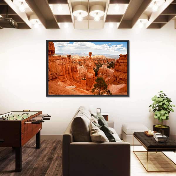 Thors Hammer Bryce Canyon Utah Canvas Wall Art-5 Horizontal-Gallery Wrap-22" x 12"-Tiaracle