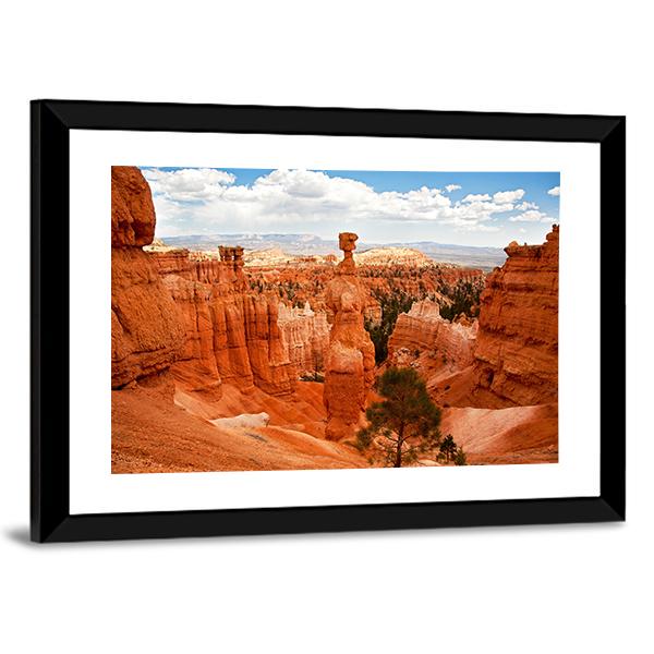 Thors Hammer Bryce Canyon Utah Canvas Wall Art-5 Horizontal-Gallery Wrap-22" x 12"-Tiaracle