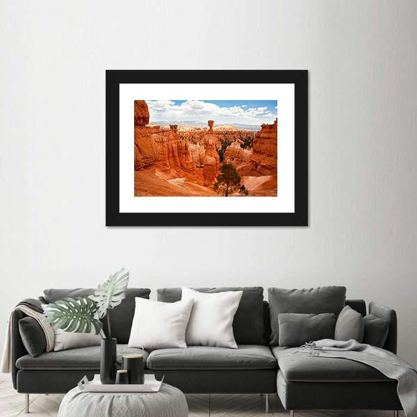 Thors Hammer Bryce Canyon Utah Canvas Wall Art-5 Horizontal-Gallery Wrap-22" x 12"-Tiaracle