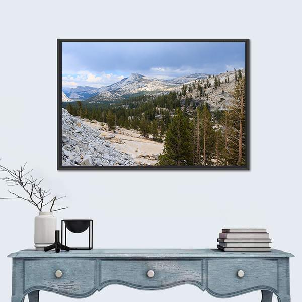 Tioga Road In Yosemite Canvas Wall Art-3 Horizontal-Gallery Wrap-25" x 16"-Tiaracle