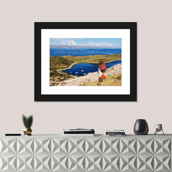 Titicaca Lake Canvas Wall Art-1 Piece-Framed Print-30" x 20"-Tiaracle