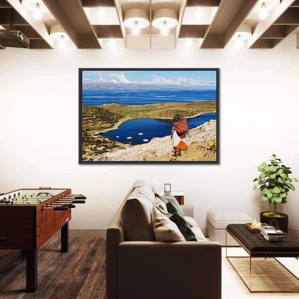 Titicaca Lake Canvas Wall Art-5 Horizontal-Gallery Wrap-22" x 12"-Tiaracle