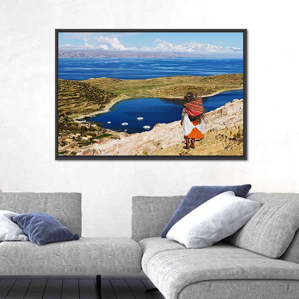 Titicaca Lake Canvas Wall Art-5 Horizontal-Gallery Wrap-22" x 12"-Tiaracle
