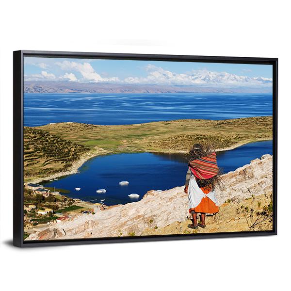 Titicaca Lake Canvas Wall Art-5 Horizontal-Gallery Wrap-22" x 12"-Tiaracle