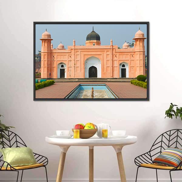Tomb Of Pari Bibi Canvas Wall Art-1 Piece-Floating Frame-24" x 16"-Tiaracle