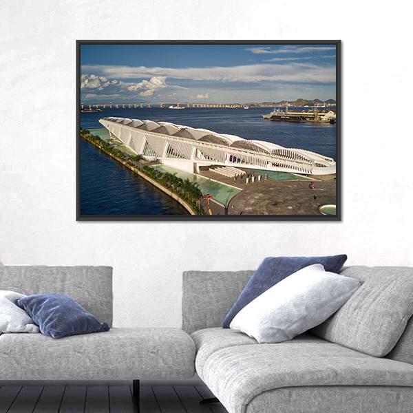 Tomorrow Museum Brazil Canvas Wall Art-5 Horizontal-Gallery Wrap-22" x 12"-Tiaracle