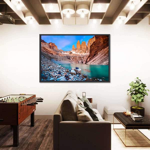 Torres Del Paine National Park Chile Canvas Wall Art-5 Horizontal-Gallery Wrap-22" x 12"-Tiaracle