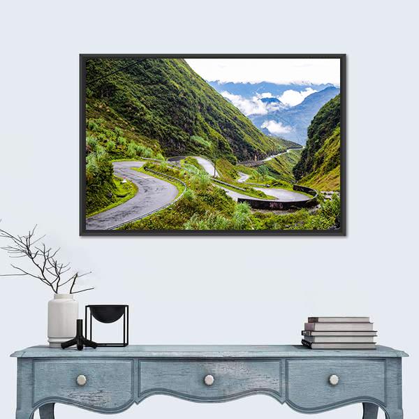Travelling To Vietnam's Northern Most Point Canvas Wall Art-1 Piece-Floating Frame-24" x 16"-Tiaracle