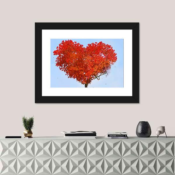 Tree Of Love Canvas Wall Art-1 Piece-Framed Print-30" x 20"-Tiaracle