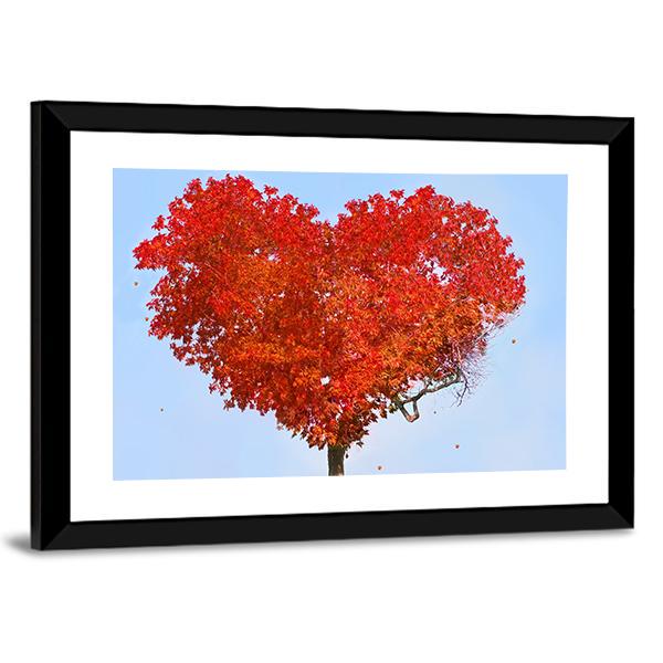 Tree Of Love Canvas Wall Art-5 Horizontal-Gallery Wrap-22" x 12"-Tiaracle