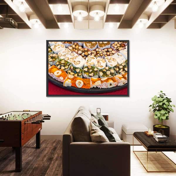 Turkish Delight Sweets Canvas Wall Art-3 Horizontal-Gallery Wrap-25" x 16"-Tiaracle