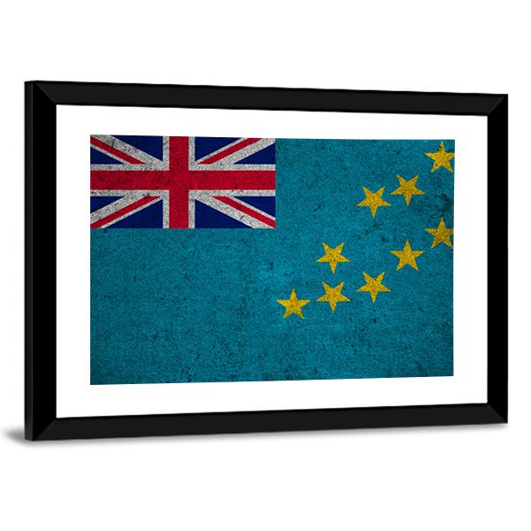 Tuvalu Flag Canvas Wall Art-5 Horizontal-Gallery Wrap-22" x 12"-Tiaracle
