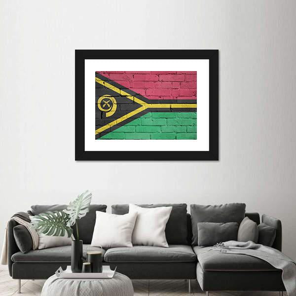 Vanuatu Flag Canvas Wall Art-5 Horizontal-Gallery Wrap-22" x 12"-Tiaracle