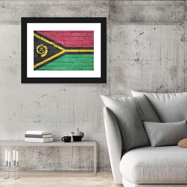 Vanuatu Flag Canvas Wall Art-5 Horizontal-Gallery Wrap-22" x 12"-Tiaracle
