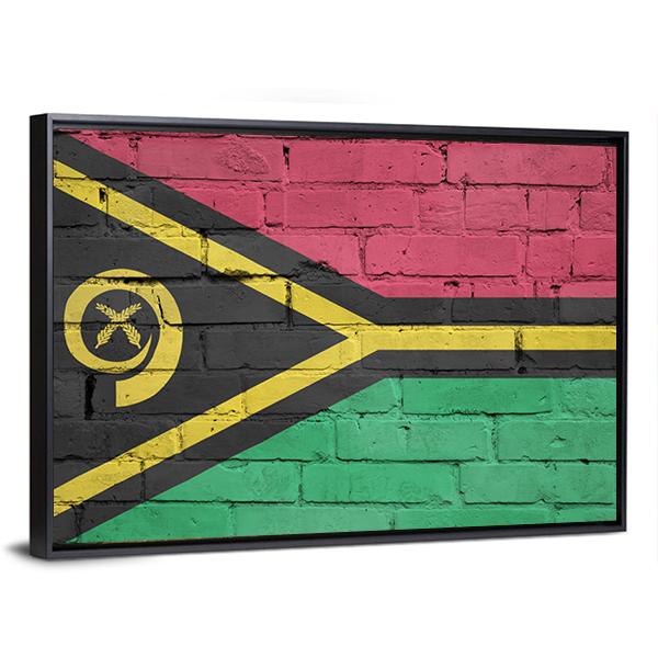 Vanuatu Flag Canvas Wall Art-5 Horizontal-Gallery Wrap-22" x 12"-Tiaracle