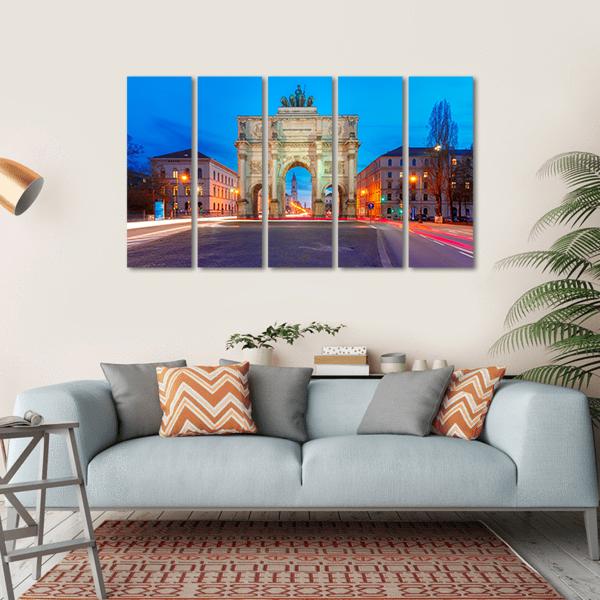 Victory Gate Germany Canvas Wall Art-5 Horizontal-Gallery Wrap-22" x 12"-Tiaracle