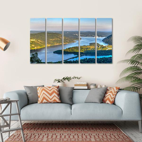 View From Bear Mountain Canvas Wall Art-5 Horizontal-Gallery Wrap-22" x 12"-Tiaracle