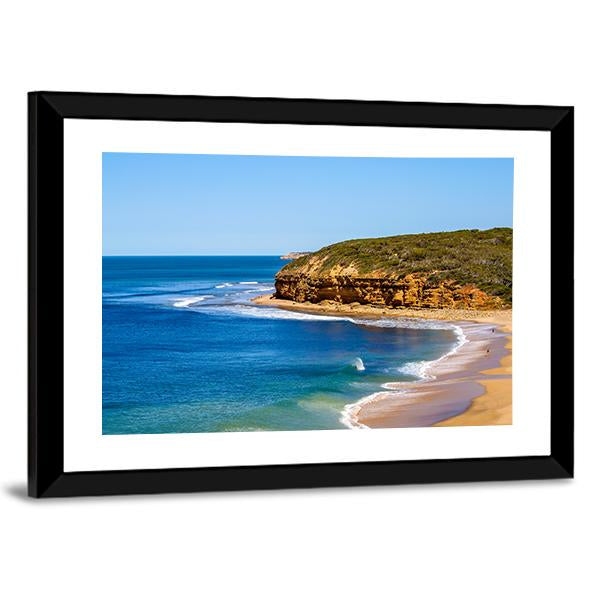 View Of Bells Beach Canvas Wall Art-3 Horizontal-Gallery Wrap-25" x 16"-Tiaracle