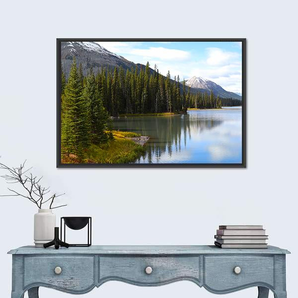 View Of Porcupine Creek Canvas Wall Art-1 Piece-Floating Frame-24" x 16"-Tiaracle