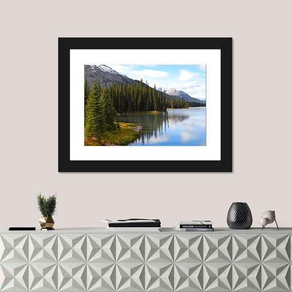 View Of Porcupine Creek Canvas Wall Art-1 Piece-Framed Print-20" x 16"-Tiaracle