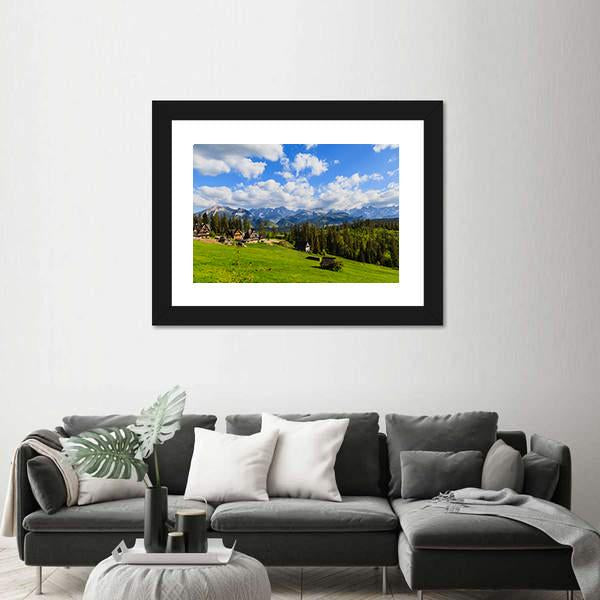 View Of Tatra Mountains In Spring Canvas Wall Art-3 Horizontal-Gallery Wrap-25" x 16"-Tiaracle
