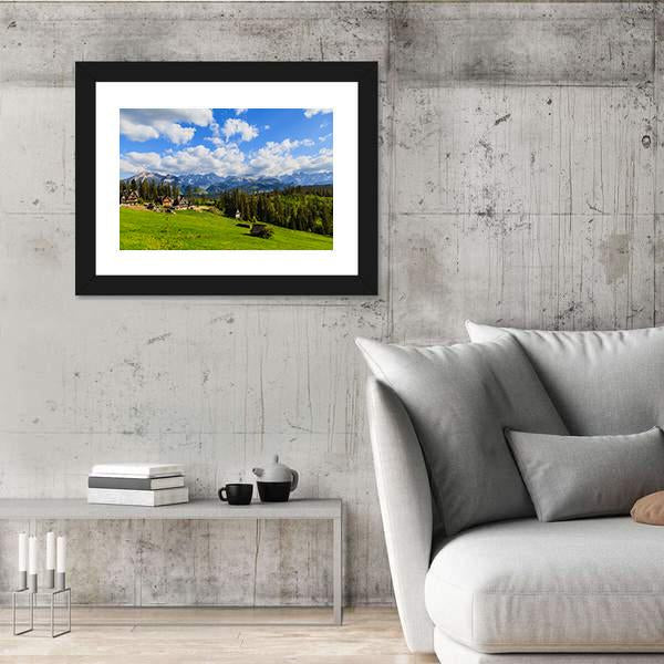 View Of Tatra Mountains In Spring Canvas Wall Art-3 Horizontal-Gallery Wrap-25" x 16"-Tiaracle