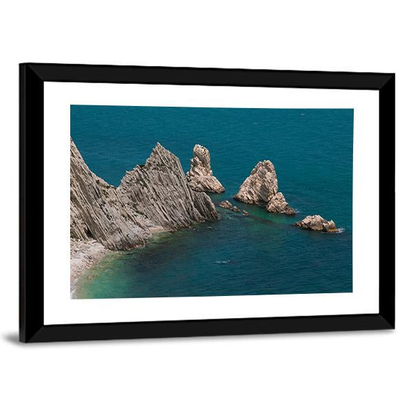 View Of The Two Sister In Italy Canvas Wall Art-5 Horizontal-Gallery Wrap-22" x 12"-Tiaracle