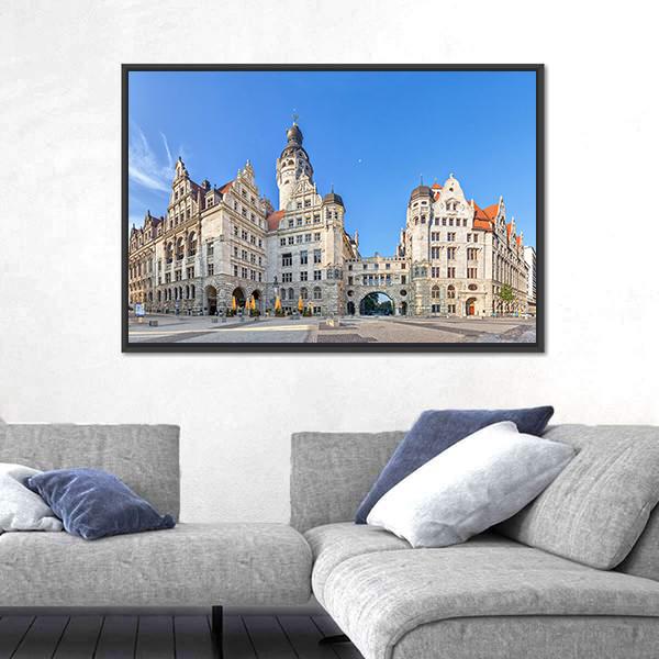 View On New Town Hall Canvas Wall Art-5 Horizontal-Gallery Wrap-22" x 12"-Tiaracle