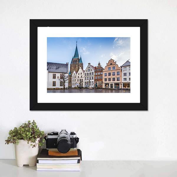 Warendorf Town Germany Canvas Wall Art-1 Piece-Framed Print-20" x 16"-Tiaracle