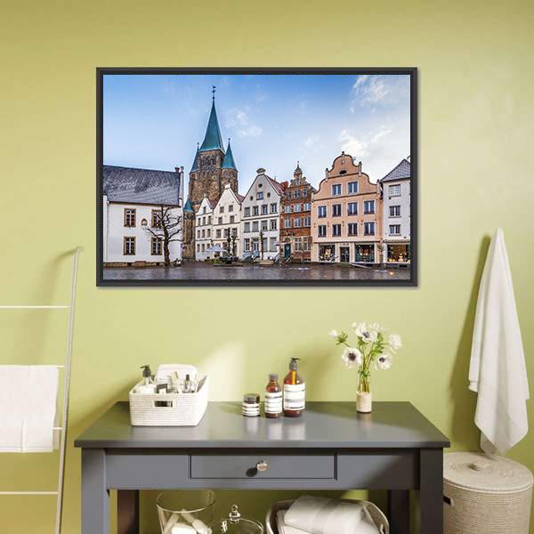 Warendorf Town Germany Canvas Wall Art-3 Horizontal-Gallery Wrap-25" x 16"-Tiaracle
