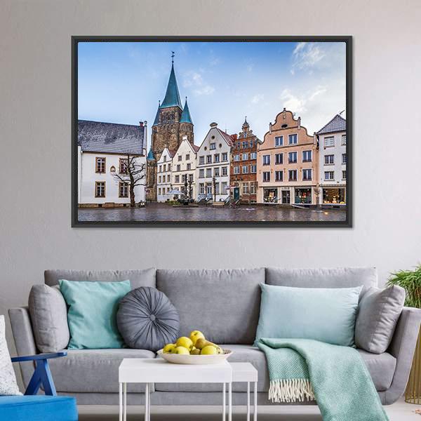 Warendorf Town Germany Canvas Wall Art-3 Horizontal-Gallery Wrap-25" x 16"-Tiaracle