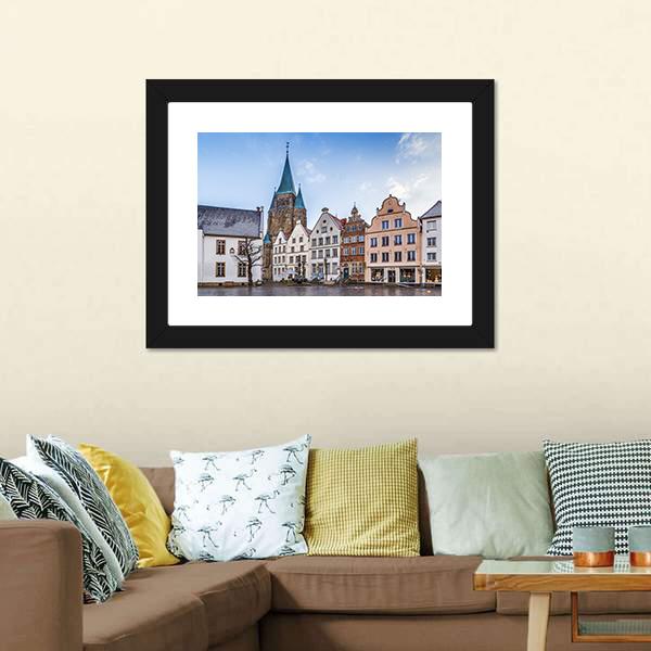 Warendorf Town Germany Canvas Wall Art-3 Horizontal-Gallery Wrap-25" x 16"-Tiaracle