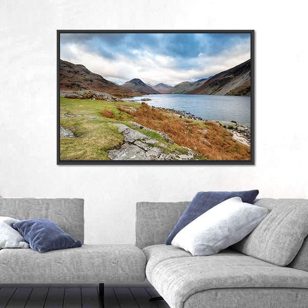 Wastwater In The Lake District Canvas Wall Art-5 Horizontal-Gallery Wrap-22" x 12"-Tiaracle