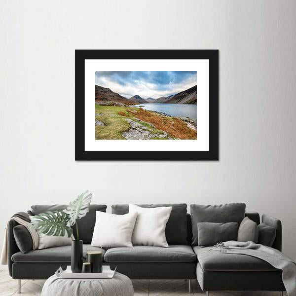 Wastwater In The Lake District Canvas Wall Art-5 Horizontal-Gallery Wrap-22" x 12"-Tiaracle