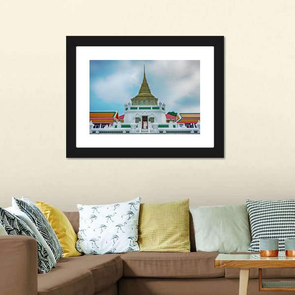 Wat Kaliyamit Woramahawihan Canvas Wall Art-5 Horizontal-Gallery Wrap-22" x 12"-Tiaracle