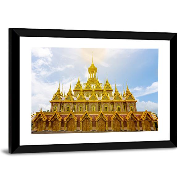 Wat Tha Sung Temple Canvas Wall Art-5 Horizontal-Gallery Wrap-22" x 12"-Tiaracle
