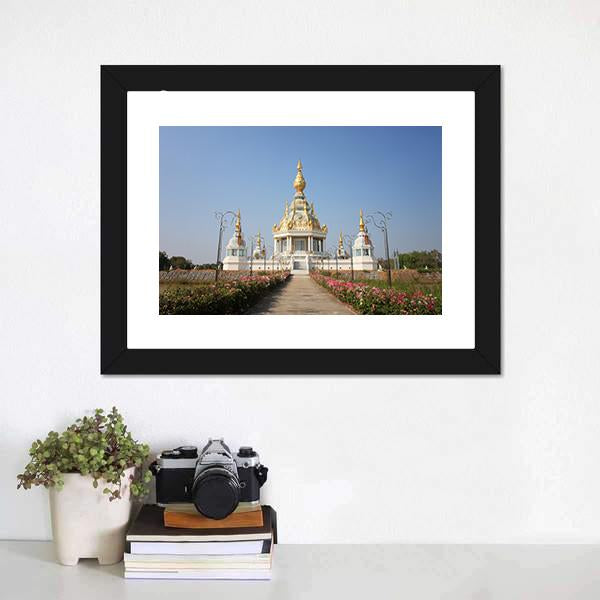 Wat Thung Millionaire Temple Canvas Wall Art-1 Piece-Framed Print-42" x 14"-Tiaracle