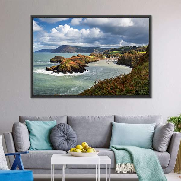 Water Mouth Bay Canvas Wall Art-5 Horizontal-Gallery Wrap-22" x 12"-Tiaracle