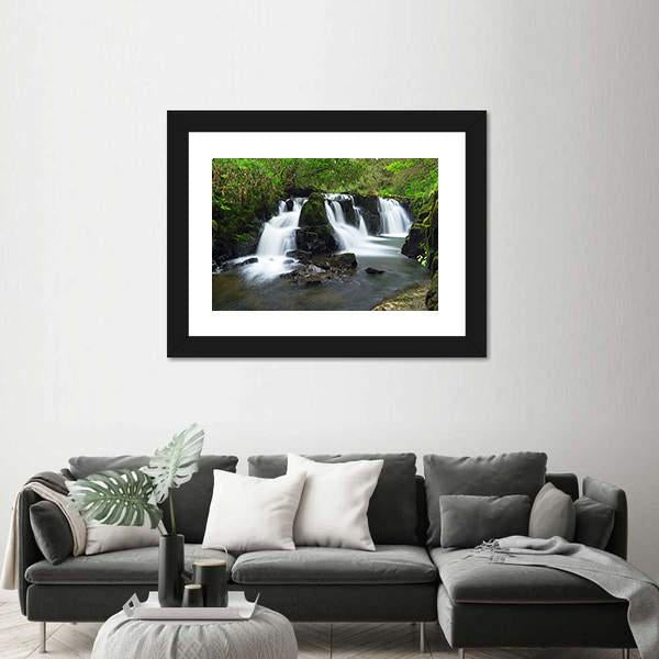 Waterfall Of Clare Glens Ireland Canvas Wall Art-5 Horizontal-Gallery Wrap-22" x 12"-Tiaracle