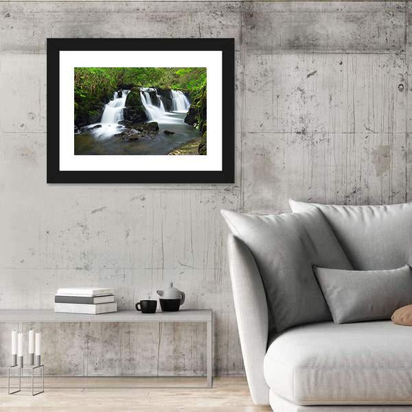 Waterfall Of Clare Glens Ireland Canvas Wall Art-5 Horizontal-Gallery Wrap-22" x 12"-Tiaracle